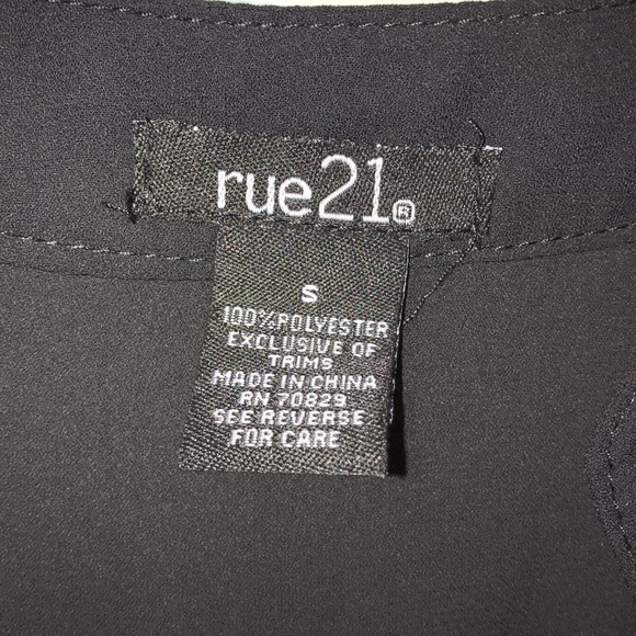 Black Blouse with Gold Buttons - Picture 5 of 5